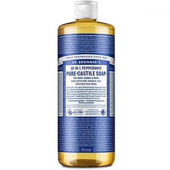 Dr. Bronner's Peppermint Castile Liquid Soap - 946ml