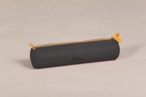 Rhodiarama Round Pencil Case Italian Leatherette Black