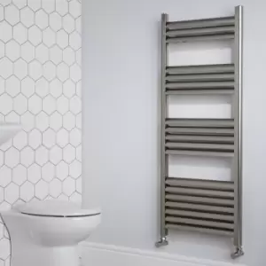 Brushed Aluminium Heated Towel Rail Radiator 1000 x 500mm - Eton