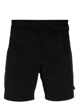 C.P COMPANY Logo-patch Swim Shorts Black