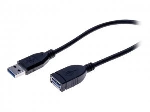 1m Black Value USB 3.0 A Extension Cable