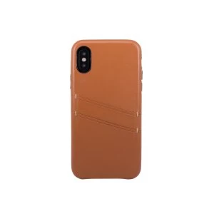 OBX Leather Card Slot Case for iPhone X 77-58609 - Brown