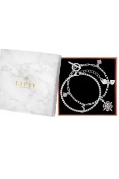Silver Pastel Celestial 2 Pack Bracelets - Gift Boxed