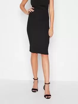 Long Tall Sally Black Midi Skirt, Black, Size 20, Women