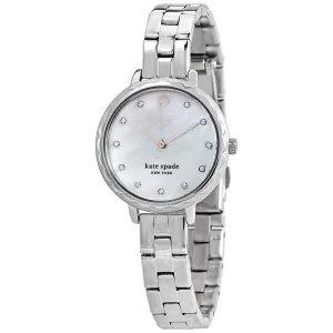 Kate Spade New York Womens Morningside Three-Hand Stainless Steel Watch - Silver