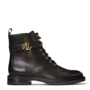 Lauren by Ralph Lauren Eldridge Burnished Leather Boot - Black