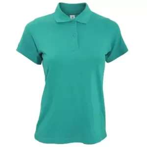 B&C Safran Pure Ladies Short Sleeve Polo Shirt (S) (Real Turquoise)