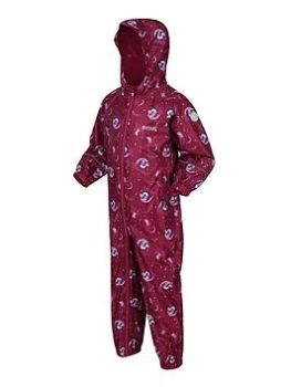 Boys, Regatta Little Kid's Peppa Pig Pobble Waterproof Suit - Raspberry, Raspberry, Size 5-6 Years