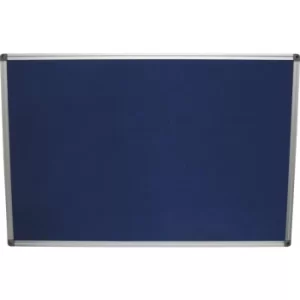 Felt Notice Board 900X600MM Blue Aluminium Trim