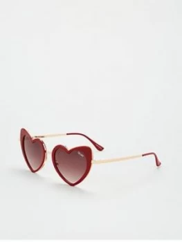 Quay Australia Love That Heart Sunglasses - Red