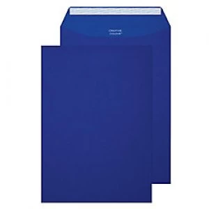 Creative Bright Coloured Envelopes C4 Peel & Seal 324 x 229mm Plain 120 gsm Victory Blue Pack of 250
