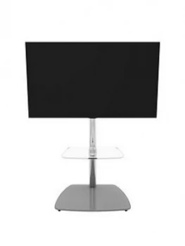 Avf Iseo 600 TV Unit - Chrome/Grey Glass - Fits Up To 55" Tv