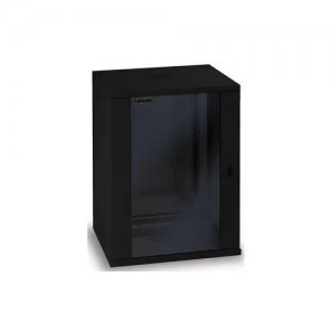 Intellinet 19" Wallmount Cabinet 15U 770 (h) x 570 (w) x 450 (d) mm Max 60kg Flatpack Black