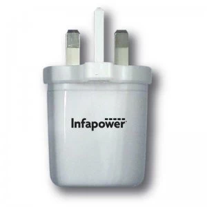 Infapower 2.1A USB Twin Mains Charger