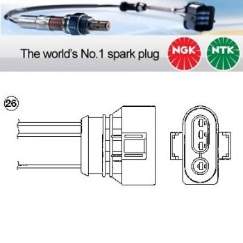 1x NGK NTK Oxygen O2 Lambda Sensor OZA446-E43 OZA446E43 (0194)