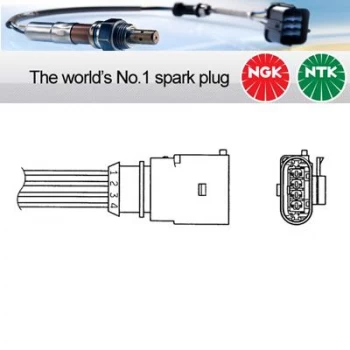 1x NGK NTK Oxygen O2 Lambda Sensor OZA629-V3 OZA629V3 (1720)