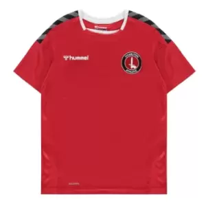 Hummel Charlton Athletic Training Shirt 2020 2021 Juniors - Red