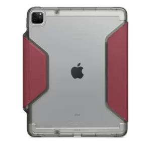 Dux Studio 12.9" iPad Pro 3rd 4th Generation Tablet Case Dark Red Grey Polycarbonate TPU Magnetic Closure