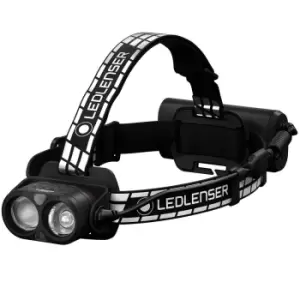 LED Lenser H19R Signature Rechargeable LED Head Torch Black / White