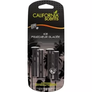 California Car Scents Ice Car Air freshener Scent Sticks (Case Of 6)
