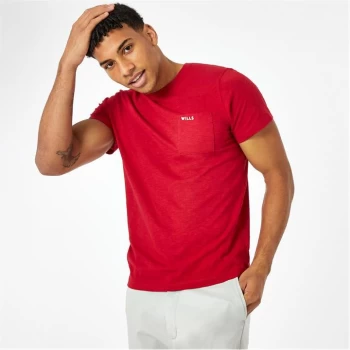 Jack Wills Ayleford Pocket T-Shirt - Red