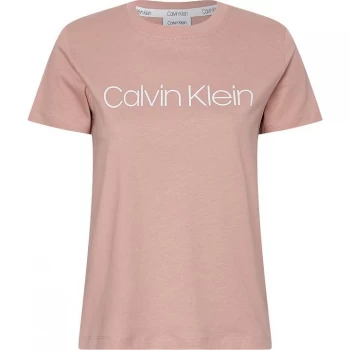 Calvin Klein Core Logo Boxy T-Shirt - Muted Pink