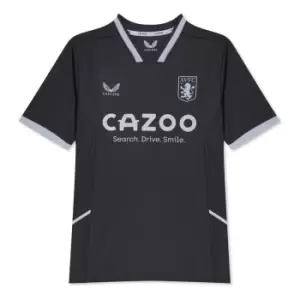 Castore Aston Villa Home Goalkeeper Shirt Juniors - Black