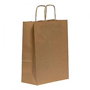 Purely Packaging Vita Twist Handle Paper Bag 280 (W) x 220 (H) x 100 (D) mm White Pack of 250