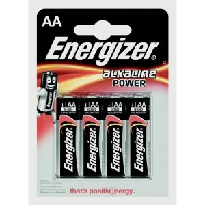 Eveready Energizer Alkaline Power AA E91 Pack 4