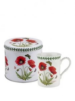 Portmeirion Botanic Garden Poppy Mug & Tin Set