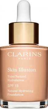 Clarins Skin Illusion Natural Hydrating Foundation SPF15 30ml 100 - Lily