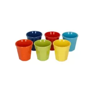 Espresso Cups Set Of 6 Cup Set Multi Coloured - Bialetti