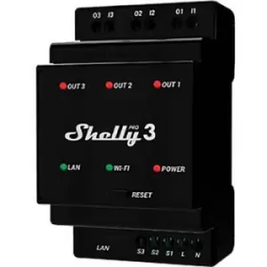 Shelly Pro 3 Actuator WiFi, Bluetooth