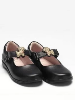 Lelli Kelly Girls Poppy Dolly School Shoe - Black, Size 2 Older