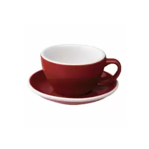 Loveramics - Cafe Latte cup with a saucer Egg Red, 300ml