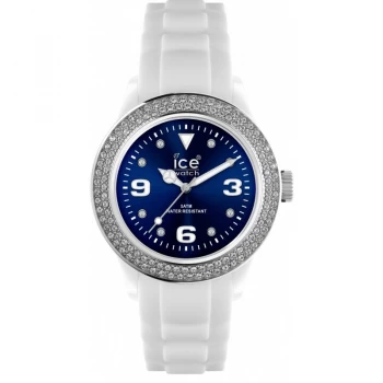 Ladies Ice-Watch Ice-Blue Stones - white/blue unisex Watch