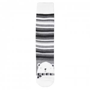 Totes Single Print Socks - Grey Polar Bear