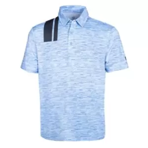 Island Green Racing Print Golf Shirt Mens - Blue