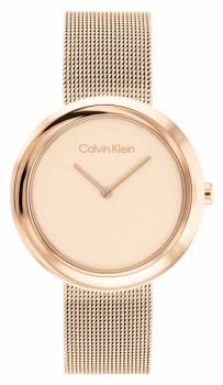 Calvin Klein 25200013 Rose Gold Dial Rose Gold Stainless Watch