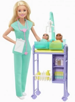 Barbie Career Baby Doctor Doll Playset