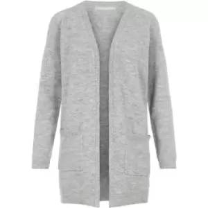 Pieces Sleeve Knit Cardigan - Grey