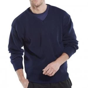 Click Workwear Sweater V Neck Acrylic 3XL Navy Blue Ref ACSVNXXXL Up