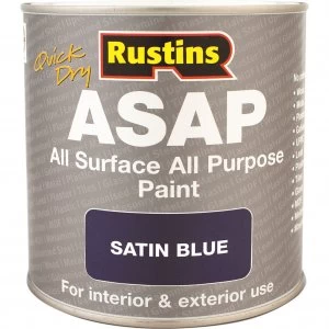 Rustins ASAP All Surface All Purpose Paint Blue 500ml