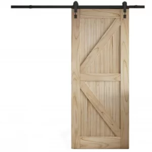 Cottage FLB Sliding Barn Door with Industrial Track 2073 x 862mm
