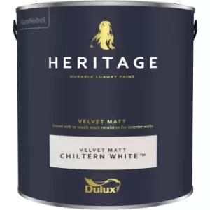 Dulux Heritage Velvet Matt Chiltern White Matt Emulsion Paint 2.5L