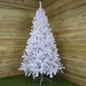 Kaemingk - 7ft (210cm) Imperial Pine Christmas Tree in White 770 tips 137cm Diameter