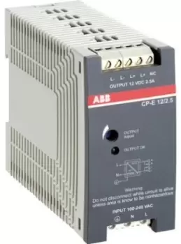 ABB CP-E Switch Mode DIN Rail Power Supply 90 132V ac Input, 48V dc Output, 5A 240W