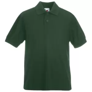 Fruit Of The Loom Childrens/Kids Unisex 65/35 Pique Polo Shirt (7-8) (Bottle Green)