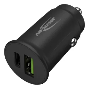 ANSMANN 1000-0029 USB A and USB C In Car-Charger CC230PD with QC3.0
