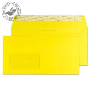 Creative Colour Wallet PS Window Banana Yellow 120gsm DL 114x229